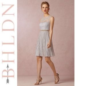 BHLDN Hitherto Celia Dress in Mist Grey